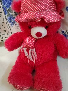 Adorable Red Teddy Bear Plush Toy