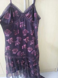 Sheer Floral Slip Dress