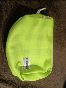 Moxie Lime Green Plaid Pouch