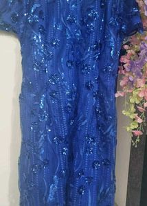 Stunning Blue Sequin Dress