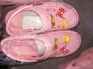 Maroon Clogs with Fun Charms Size 39,38