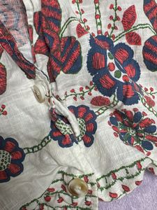 Boho Floral Crop Top 32-34