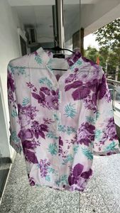 Floral Print Cotton Shirt