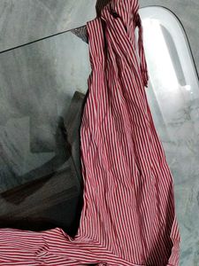 Men's Striped Button-Up Shirt