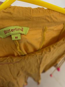 Yellow Ethnic Embroidered Skirt
