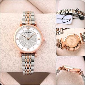 Emporio Armani Two-Tone Crystal Watch