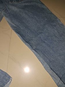 Cross Patch Wide Leg Jeans handmade
