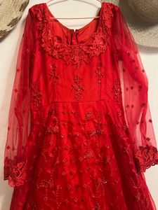 Stunning Red Embellished Gown