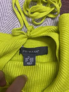 Lime Green Halter Neck Top