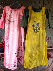 Combo Of 2 Beautiful Printed Kurtas