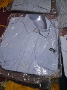 Men's Blue Striped Shirts (Set of 5)