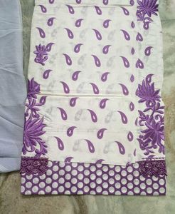 Kavita's Dress Material Lavender Unstitched