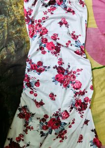 Stunning Floral Strapless Maxi Dress