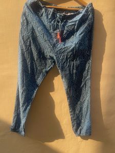 Blue Printed Palazzo Pants