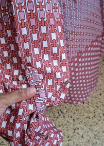 Patterned Button-Down Shirt
