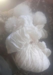 Yellow Scarf with Pom Po