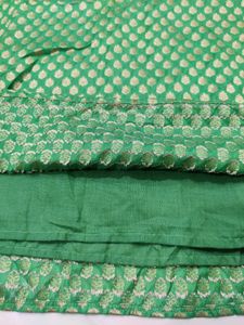 Green Brocade Kurti