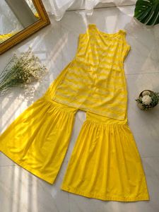Western haldi outfit