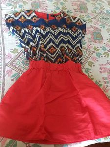 Stylish Patterned Skater Dress