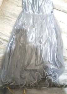 Elegant Grey Ethnic Gown