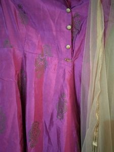 Elegant Pink Anarkali Kurta Set