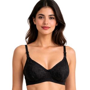 Floral Embroidery Everyday Cotton Bra