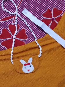Cute Girl's Dress with Bag
