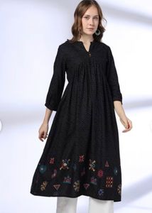 SIYAHI Women’s Printed Flared Kurta