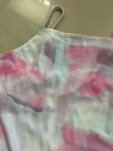 FREE SHIPPING - Pastel Tie-Dye Mini Slip Dress