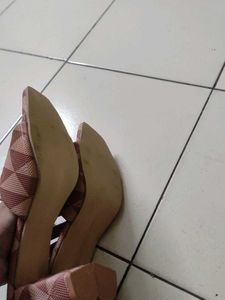 Pink Patterned Flats