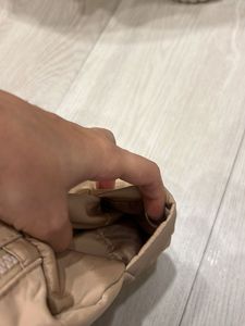 Chic Beige Nylon Tote Bag