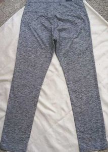 Men's Grey Marled Casual Pants , Memns trousers