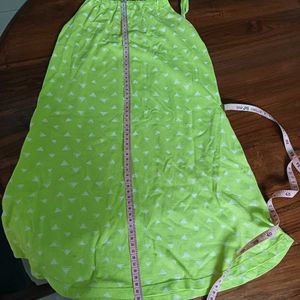 Cute Fluorescent Green Baby Dress &amp; Headband