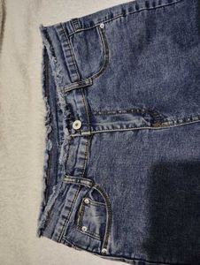 Flared Blue Wash Jeans