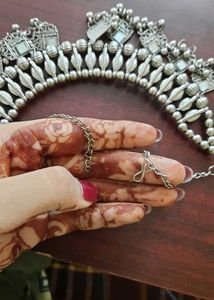 Oxidised Choker Necklace