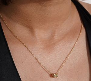 Rose Gold Chain Necklace with Pendant