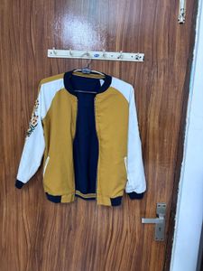 Stylish Embroidered Bomber Jacket