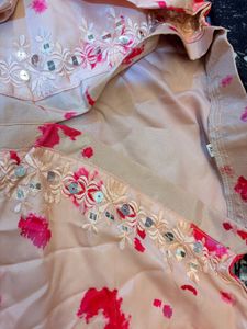Elegant Floral Print Kurta Set with Dupatta