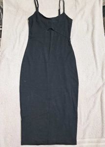 Black Bodycon Midi Dress
