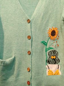 Indigo Sweater Cardigan For Women Stylish