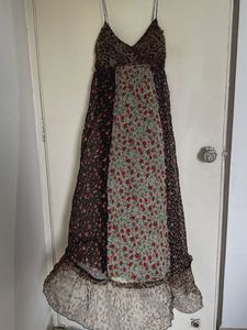 Bohemian Patchwork Maxi Dress