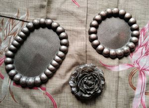 Decorative Trays and Flower Accent