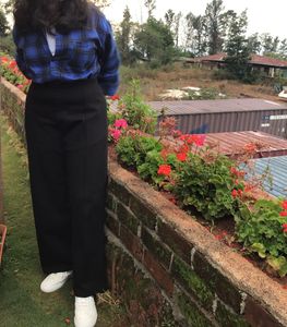 Stylish Black Wide-Leg Trousers