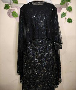 Glittery Black Suit With Statement Dupatta ✨🖤