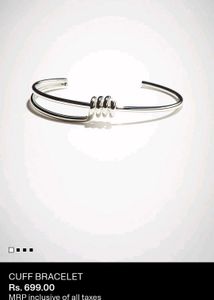 H&M Silver Tone Cuff Bracelet