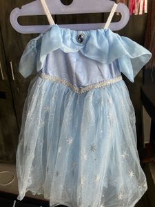 Sparkling Blue Princess Dress for Girls