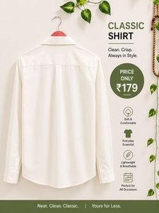 Classic Cream Long Sleeve Shirt