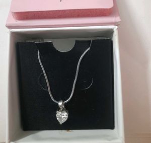 GIVA SILVER Heart Pendant Necklace