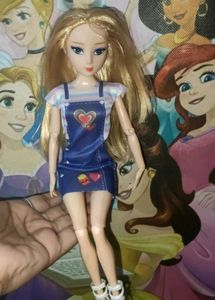 Doll in Denim Outfit