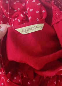 Red Polka Dot Maxi Suit with pants